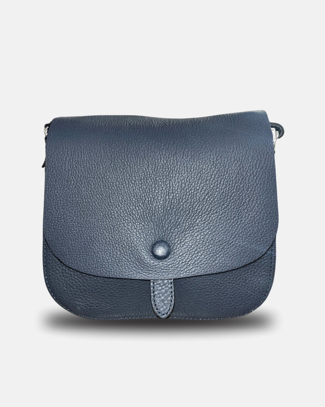 Sac Katana "Élégance Marine" – Cuir grainé bleu nuit