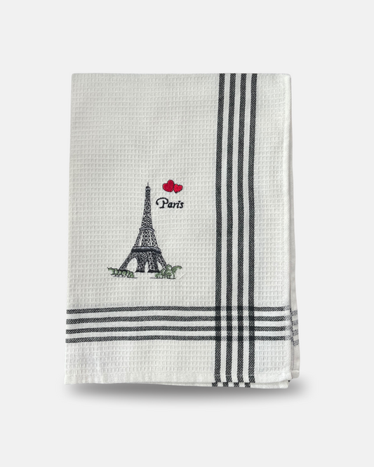 Torchon “Paris Chic” – L’élégance dans les moindres détails