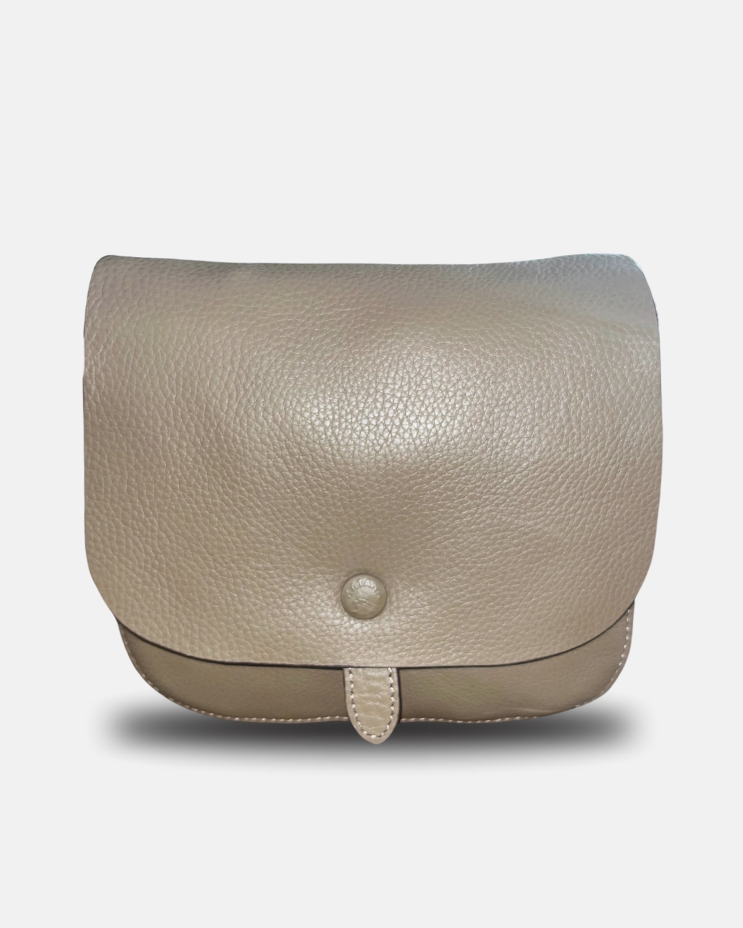 Sac Katana "Élégance Taupe" – Cuir grainé raffiné